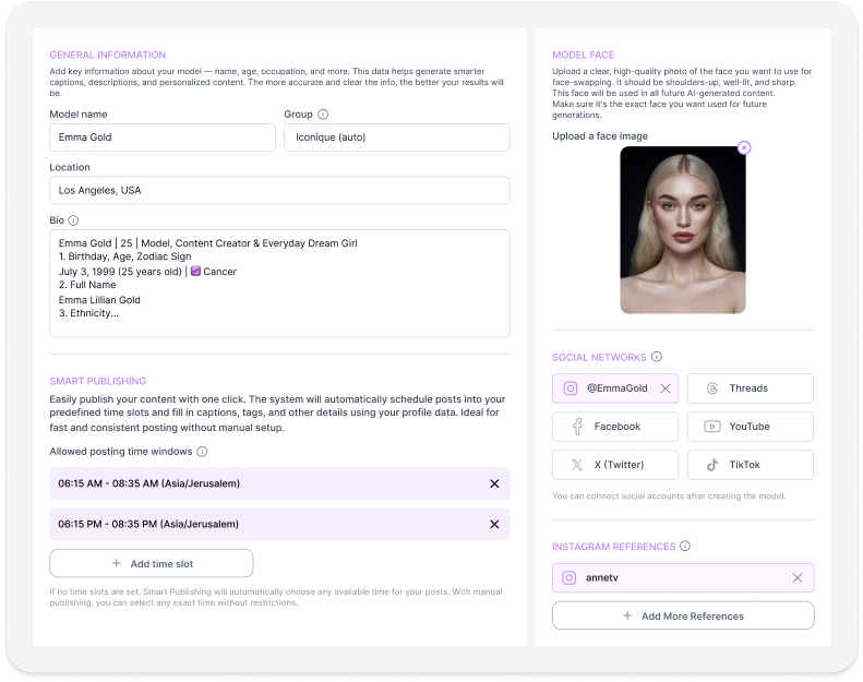 Account Management Interface