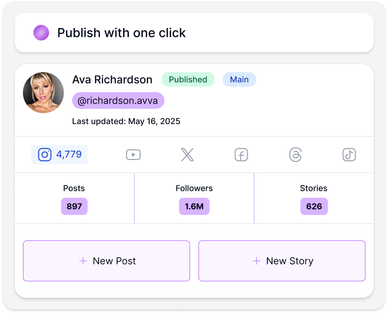 Publishing Hub Interface