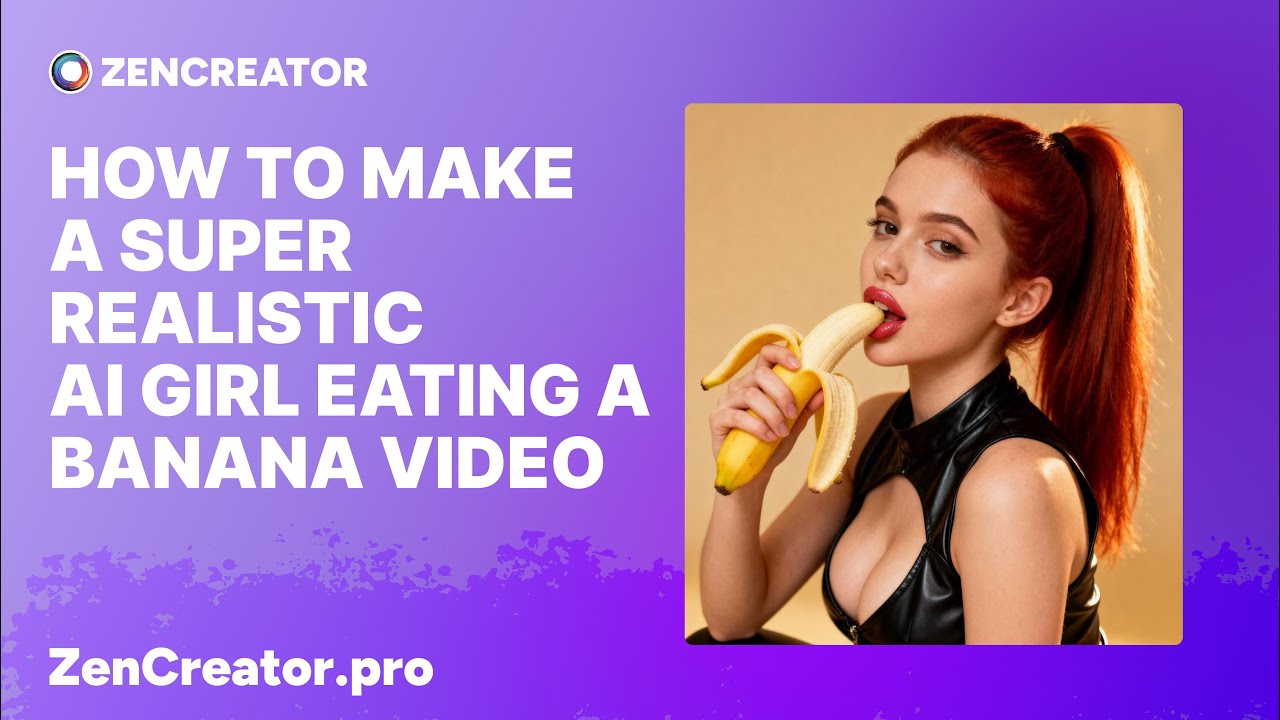 How to Create a Video of an AI Girl Eating a Banana or Sucking a Lollipop