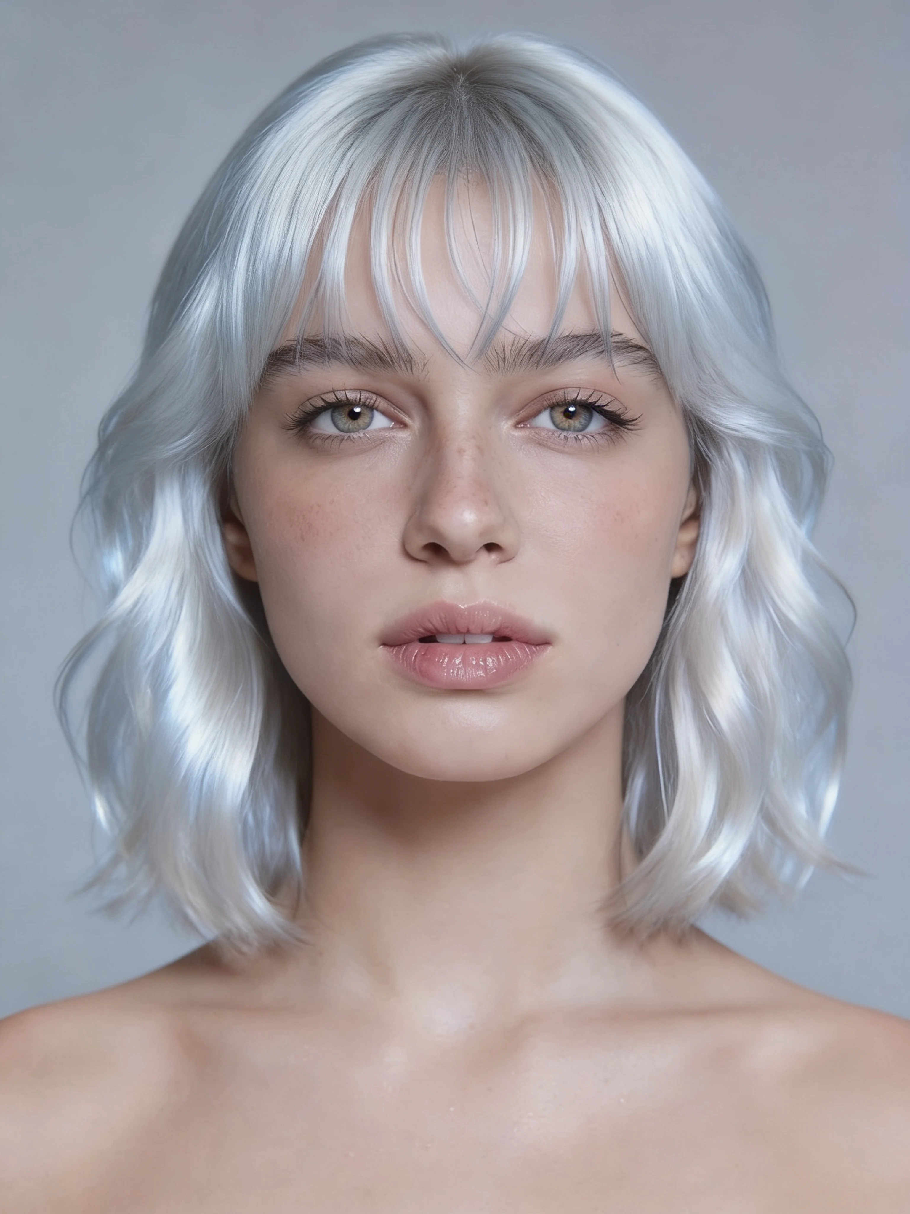 Platinum Blonde Transformation — real ZenCreator Image Editor output