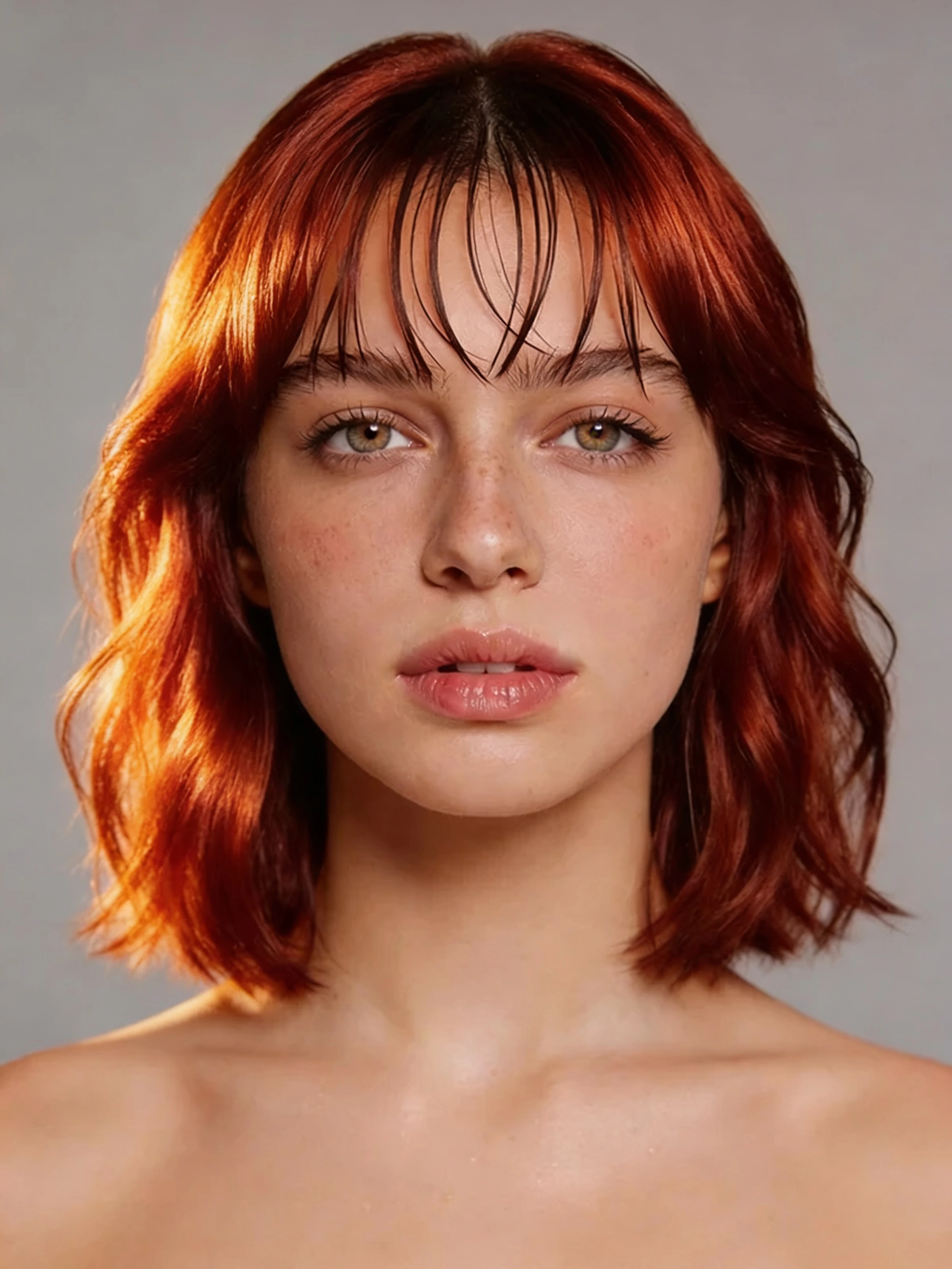 Red Copper Hair — real ZenCreator Image Editor output