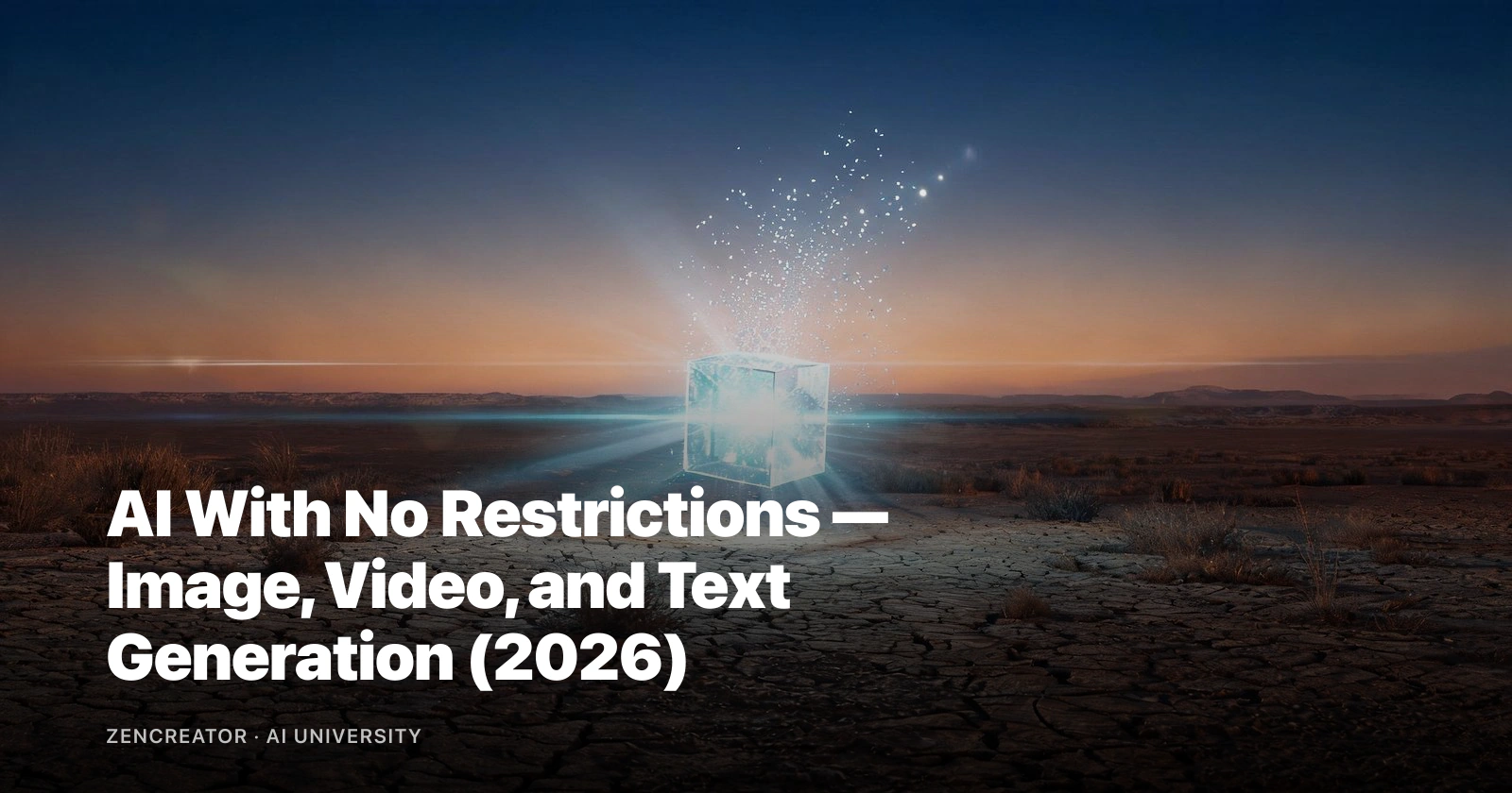 AI With No Restrictions — Image, Video, and Text Generation (2026) AI With No Restrictions — Image, Video, and Text Generation (2026)