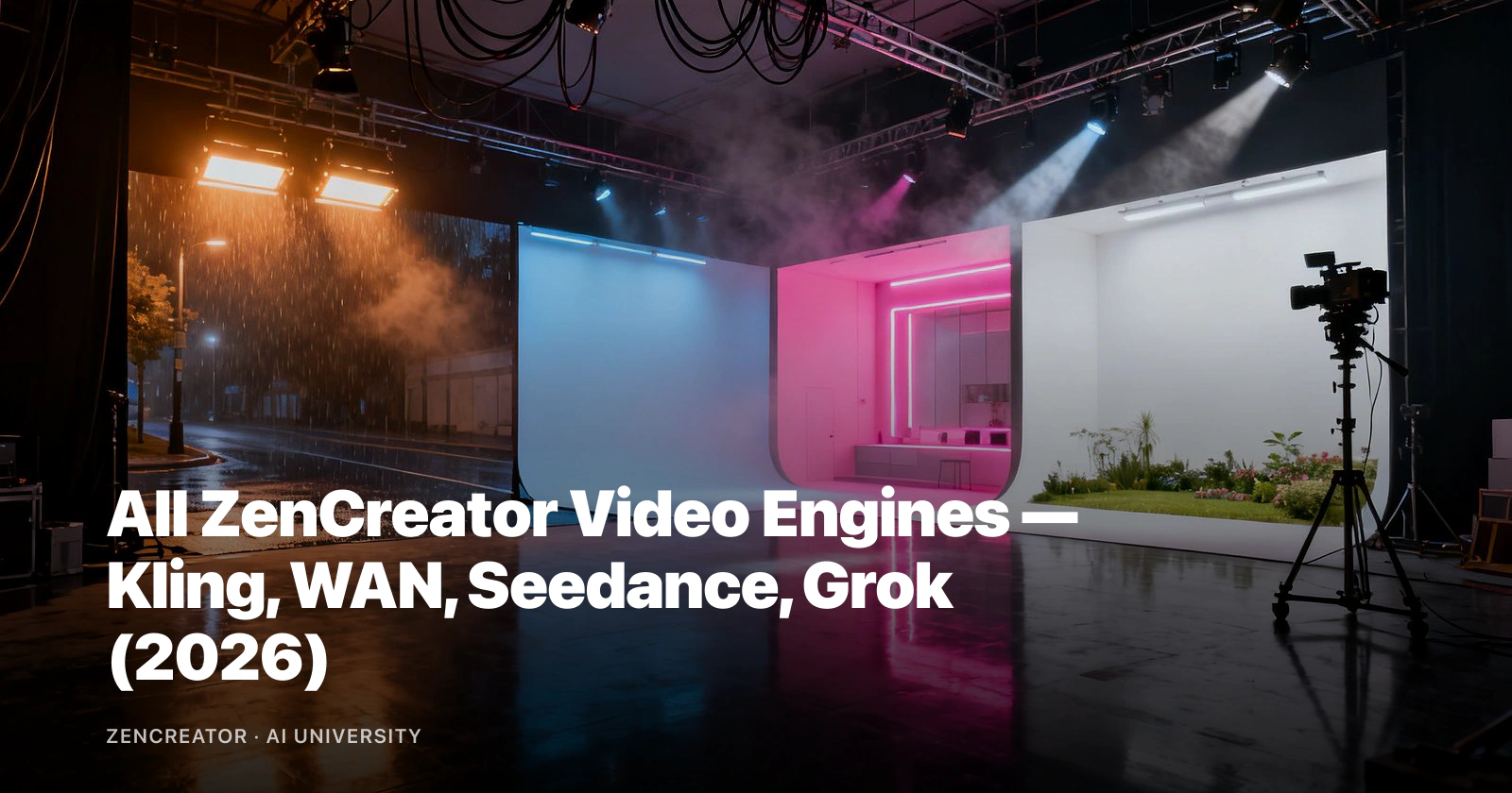 All ZenCreator Video Engines — Kling, WAN, Seedance, Grok (2026) All ZenCreator Video Engines — Kling, WAN, Seedance, Grok (2026)