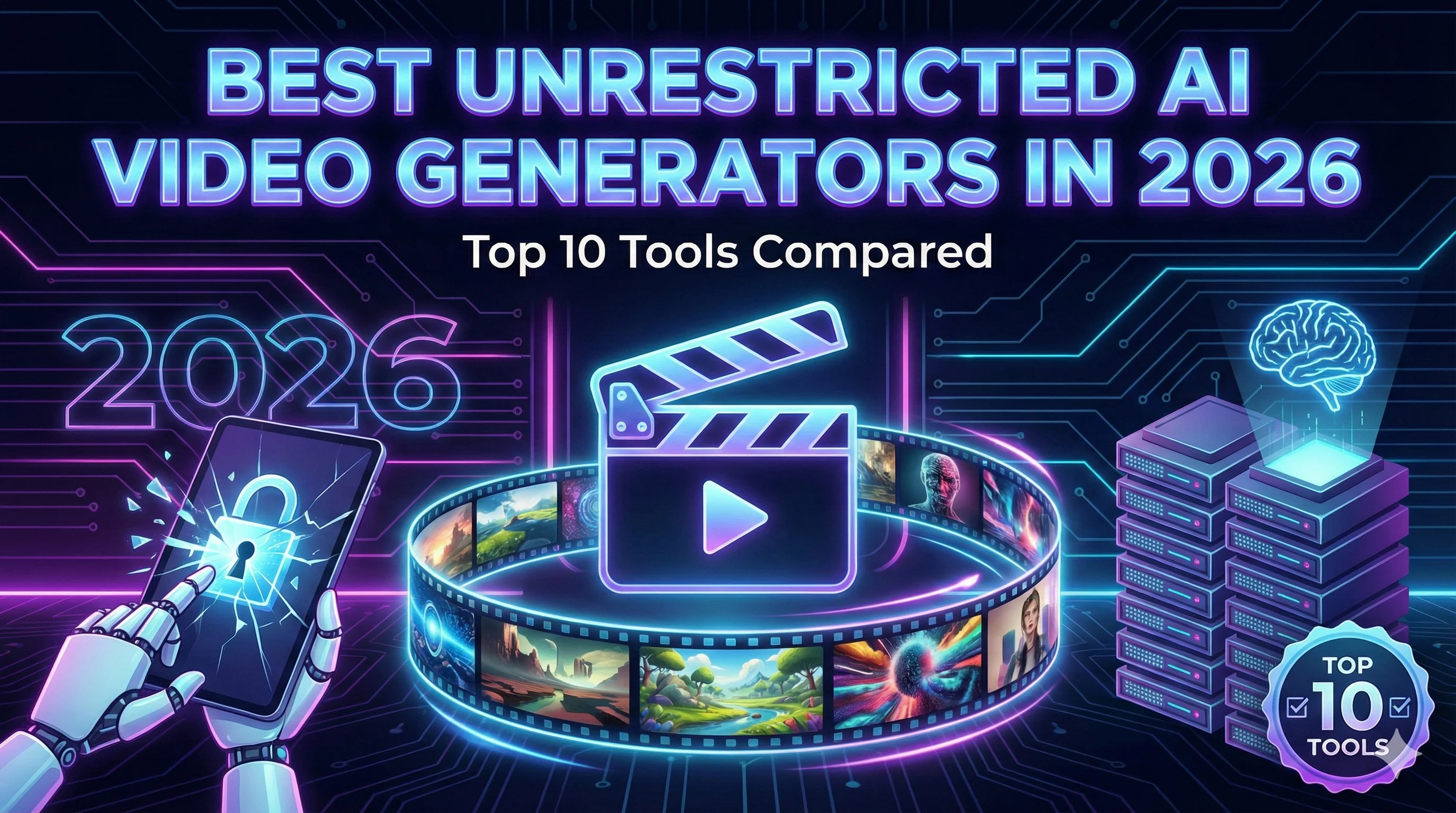 Best Unrestricted AI Video Generators in 2026: Top 10 Tools Compared