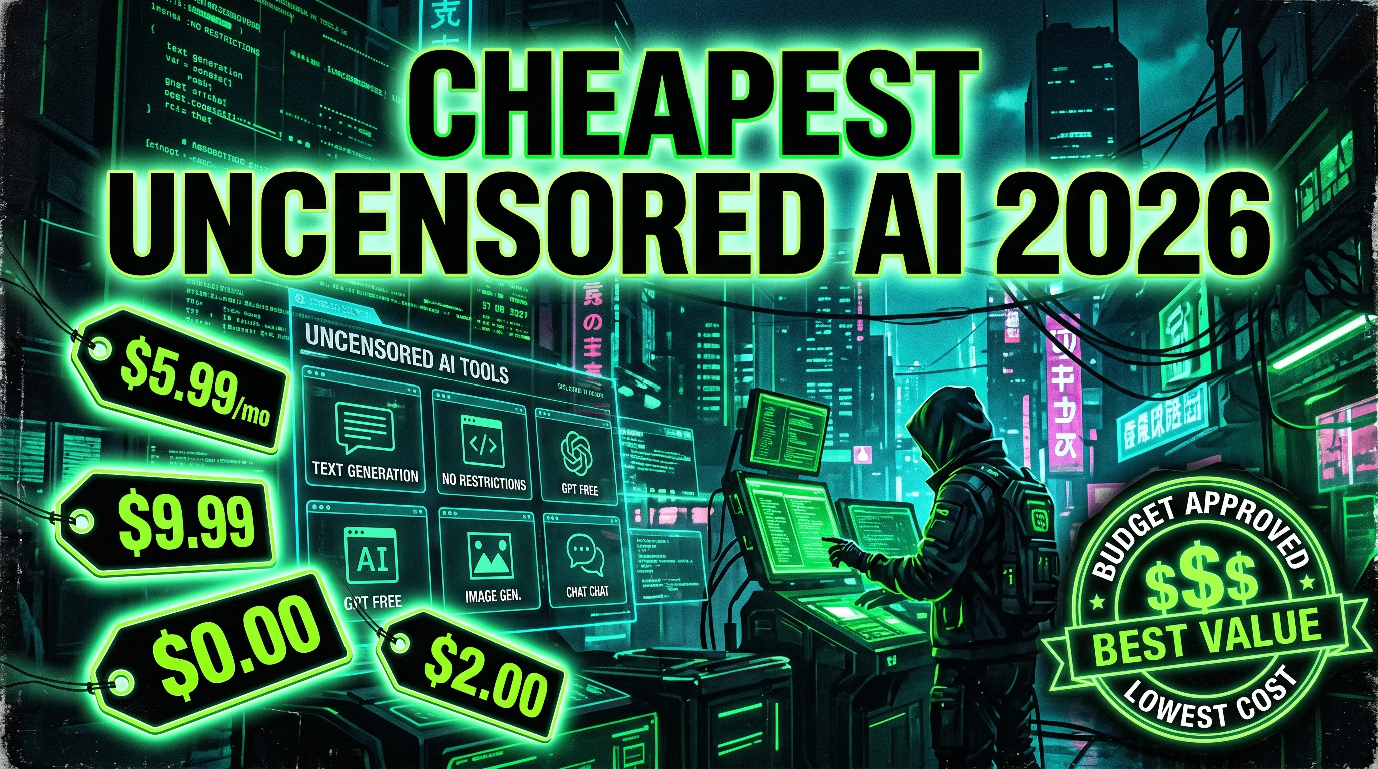 Cheapest Uncensored AI Tools 2026: Best NSFW Generators Under $10/Month Cheapest Uncensored AI Tools 2026: Best NSFW Generators Under $10/Month