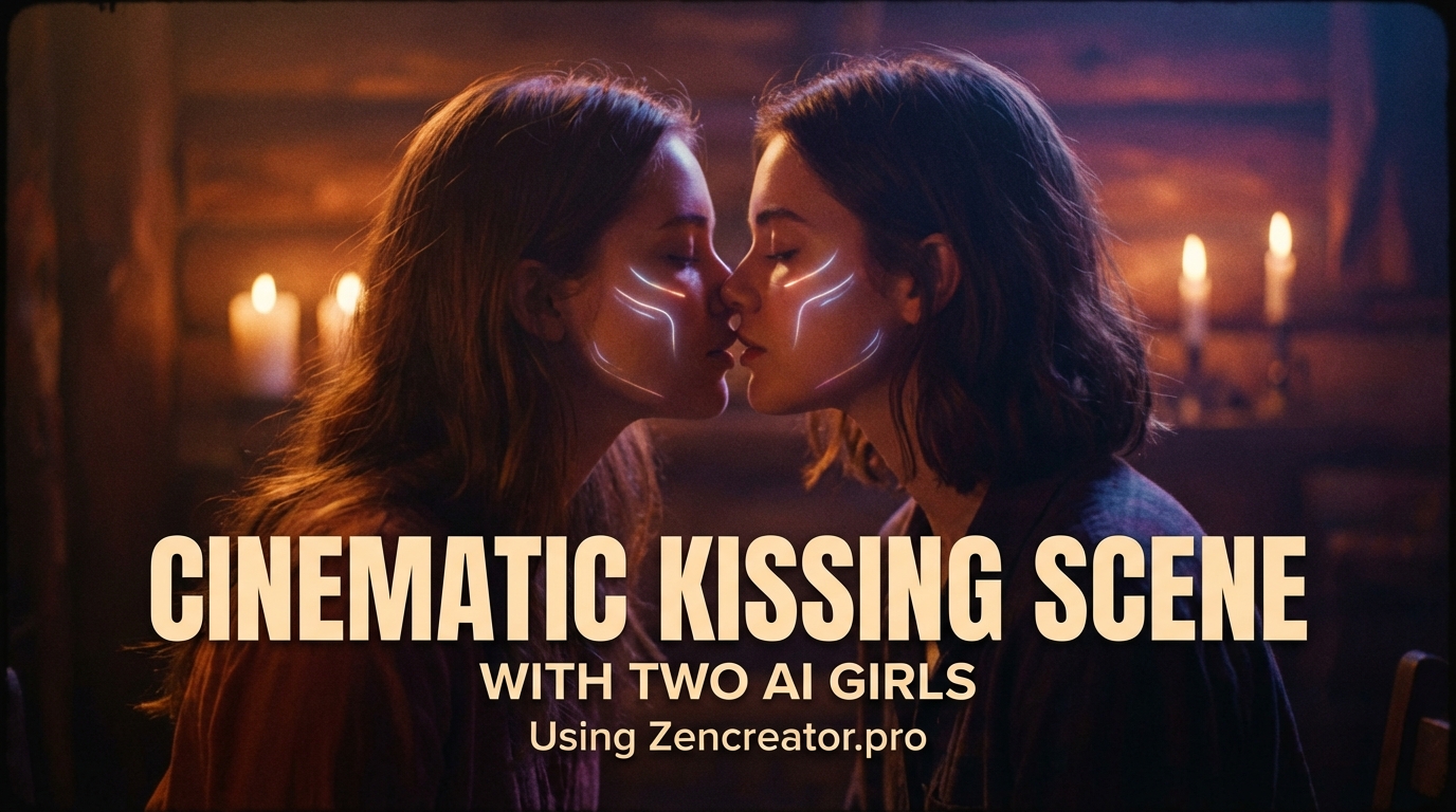 How to Make a Cinematic Kissing Scene with Two AI Girls