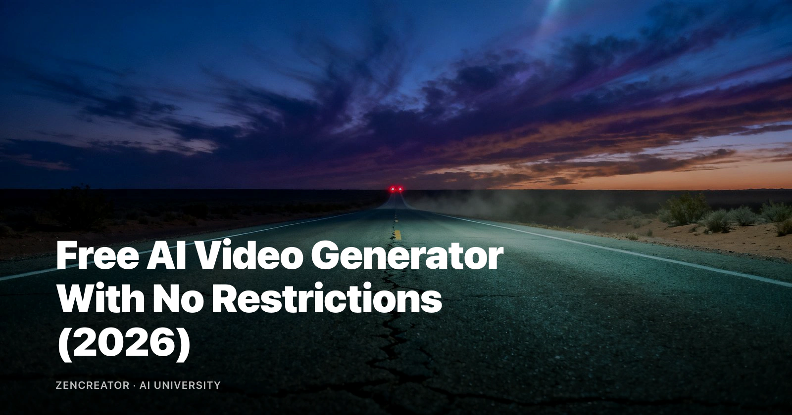 Free AI Video Generator With No Restrictions (2026) Free AI Video Generator With No Restrictions (2026)
