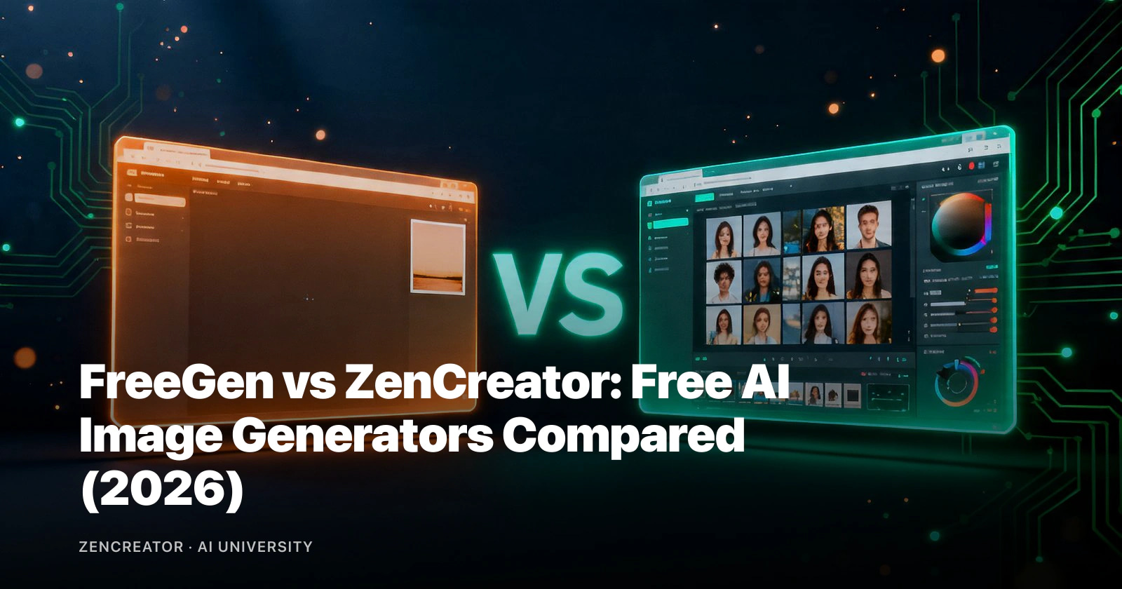 FreeGen vs ZenCreator: Free AI Image Generators Compared (2026)