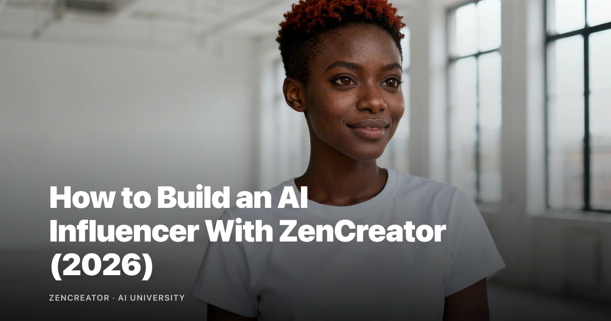 How to Build an AI Influencer With ZenCreator (2026)