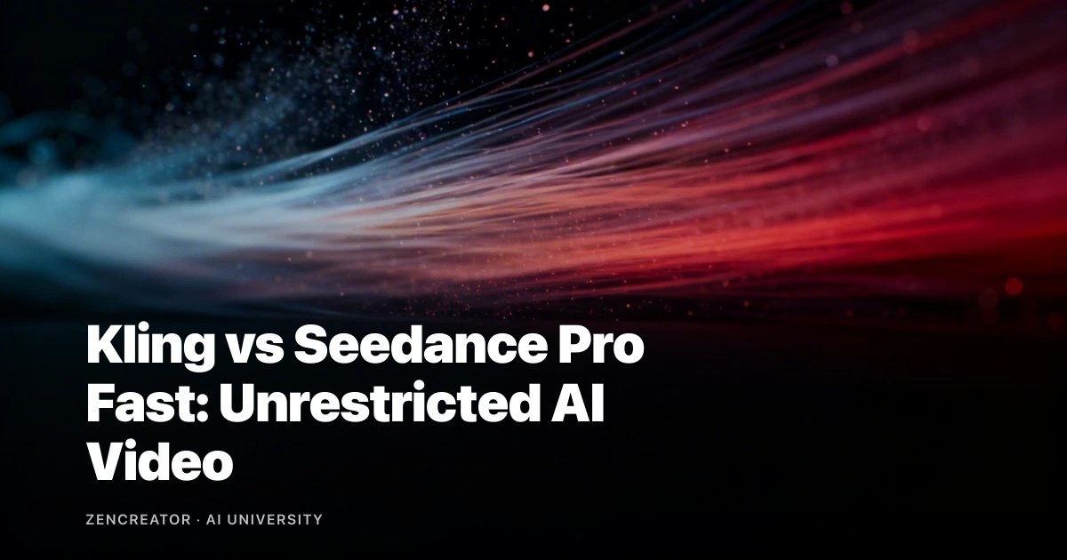 Kling vs Seedance Pro Fast: Unrestricted AI Video