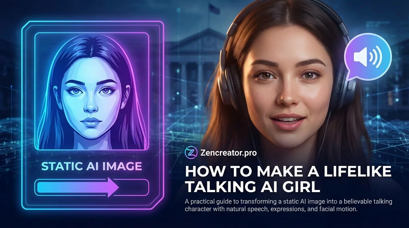How to Make a Lifelike Talking AI Girl with ZenCreator How to Make a Lifelike Talking AI Girl with ZenCreator