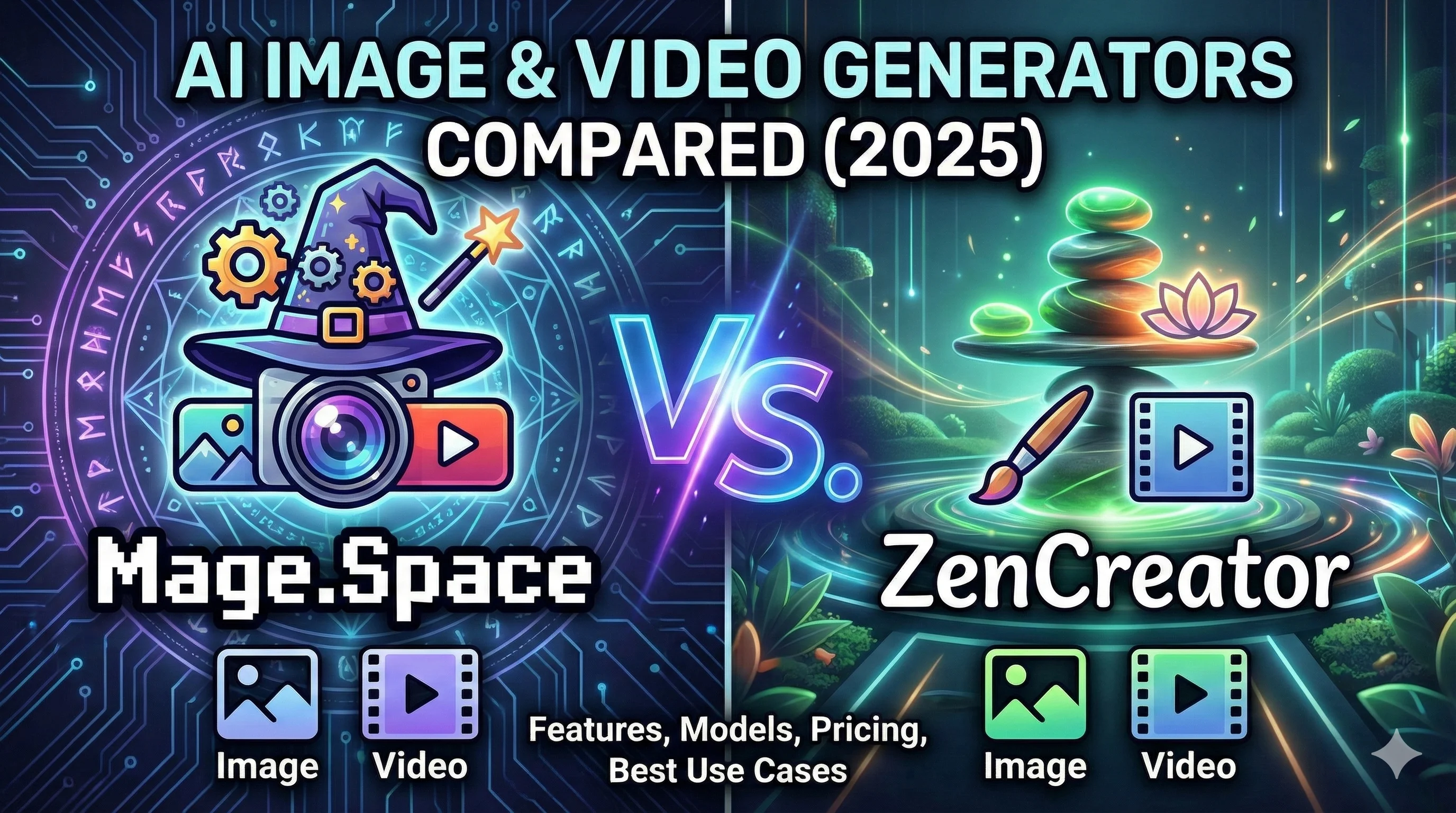 Mage.Space vs ZenCreator: AI Image & Video Generators Compared (2026)