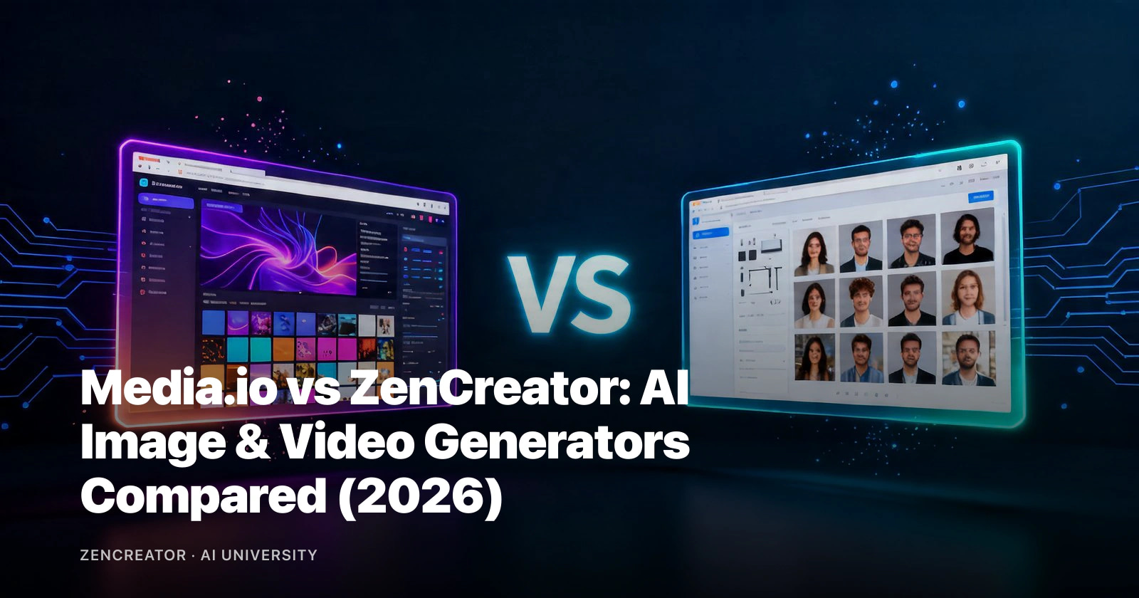 Media.io vs ZenCreator: AI Image & Video Generators Compared (2026)