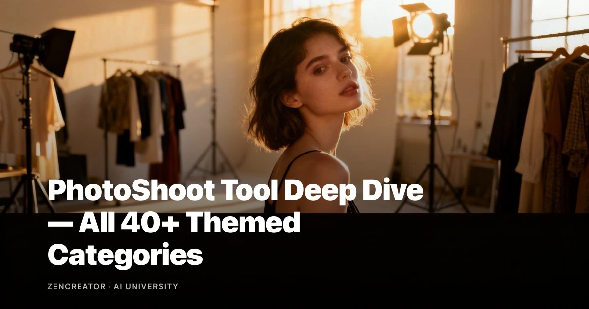 PhotoShoot Tool Deep Dive — All 40+ Themed Categories