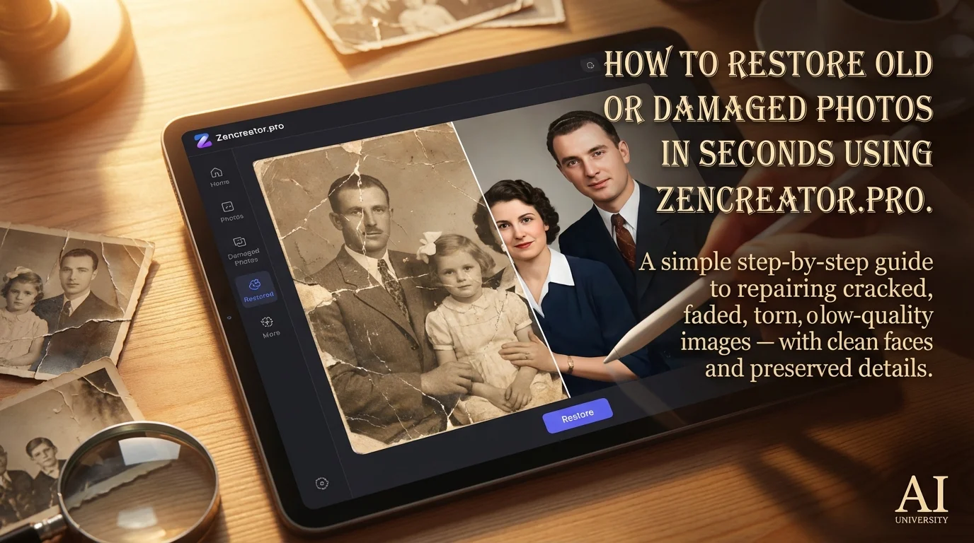 How to Restore Old or Damaged Photos in Seconds How to Restore Old or Damaged Photos in Seconds