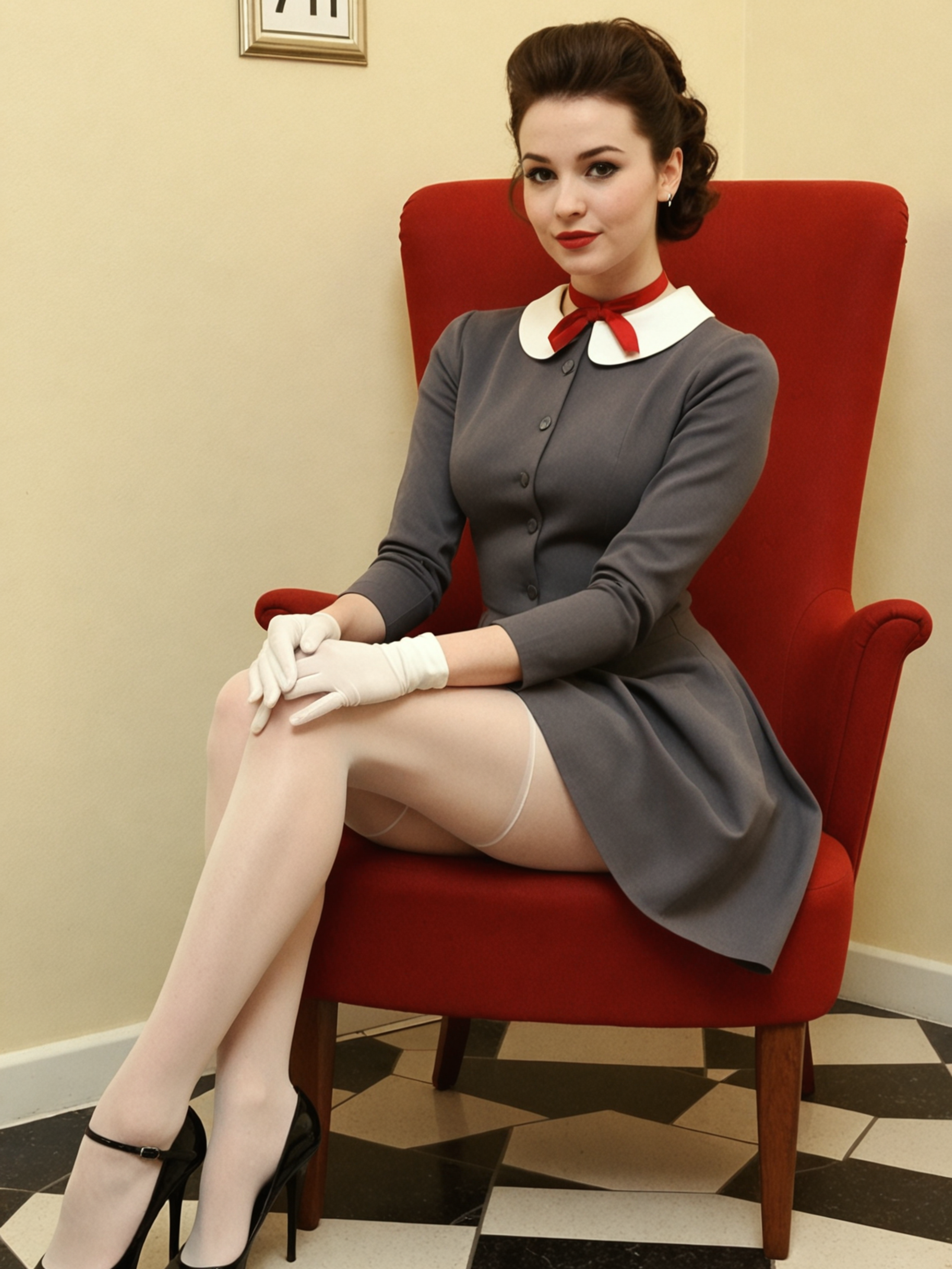 SDXL example — vintage pinup retro