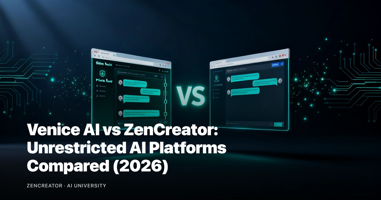Venice AI vs ZenCreator: Unrestricted AI Platforms Compared (2026)