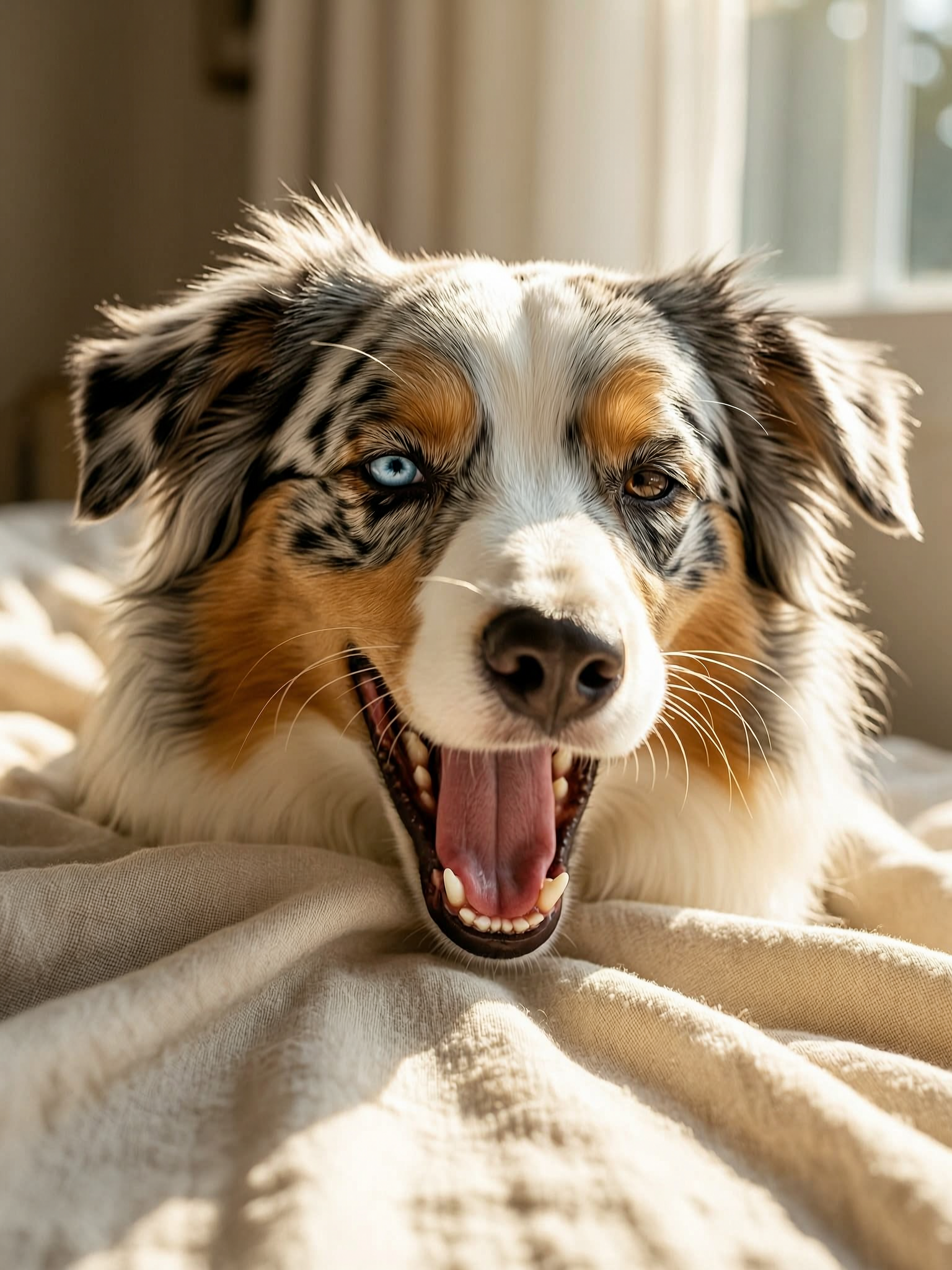 WAN 2.7 example — Australian shepherd pet portrait