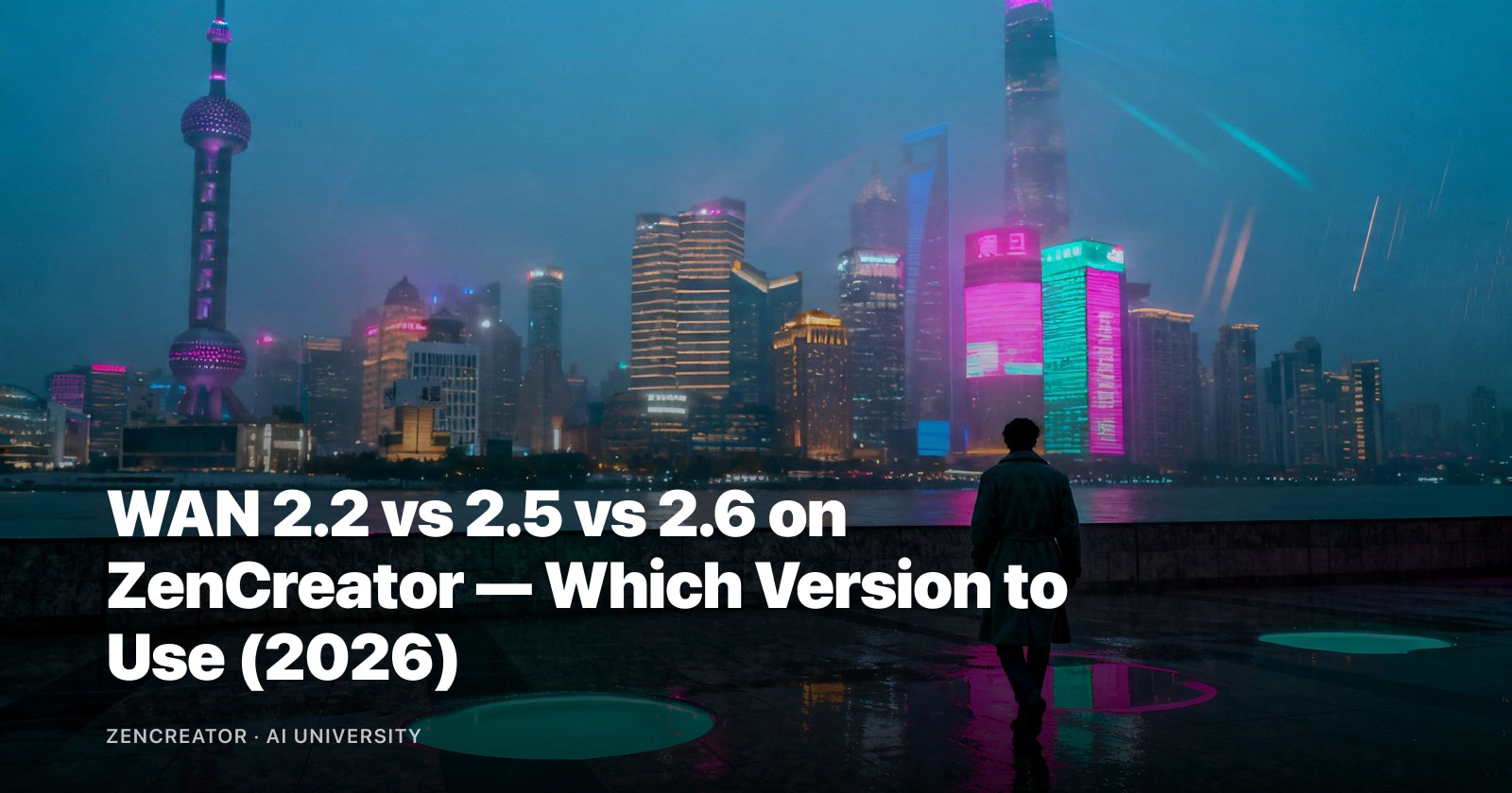 WAN 2.2 vs 2.5 vs 2.6 on ZenCreator — Which Version to Use (2026)