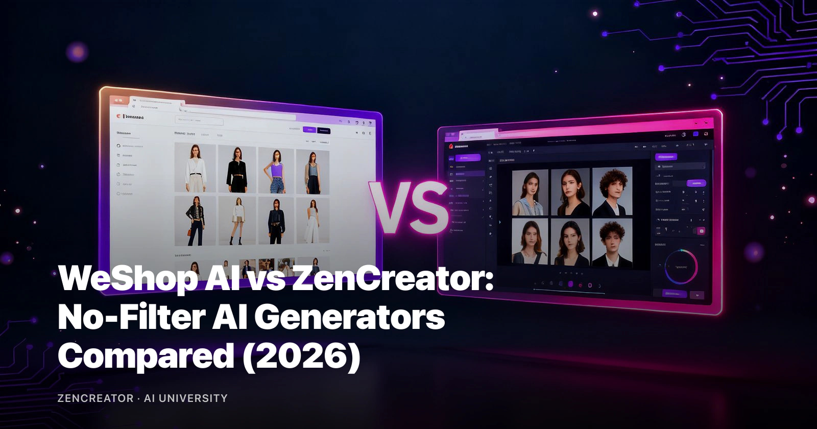 WeShop AI vs ZenCreator: No-Filter AI Generators Compared (2026)