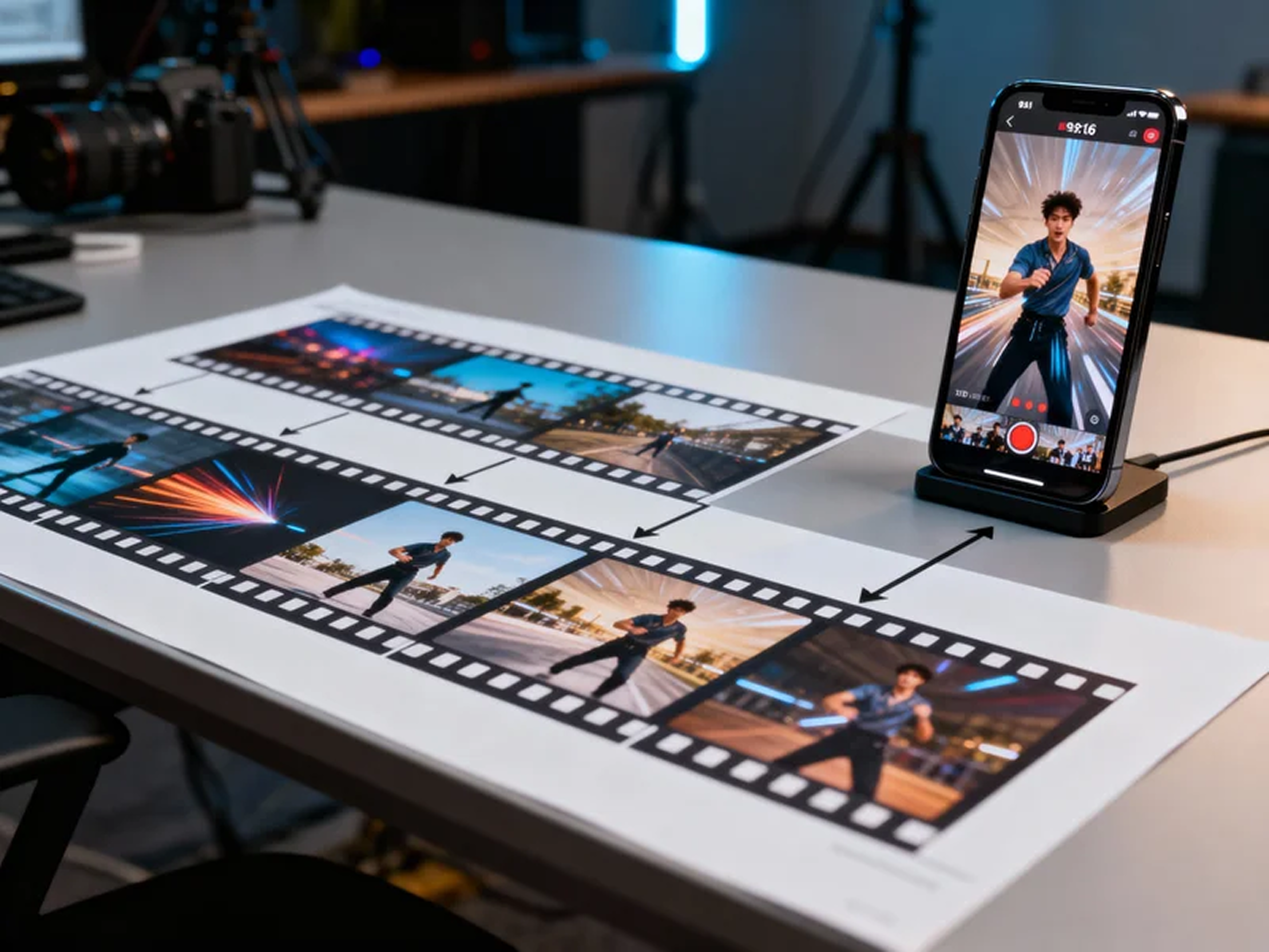Storyboard to vertical video