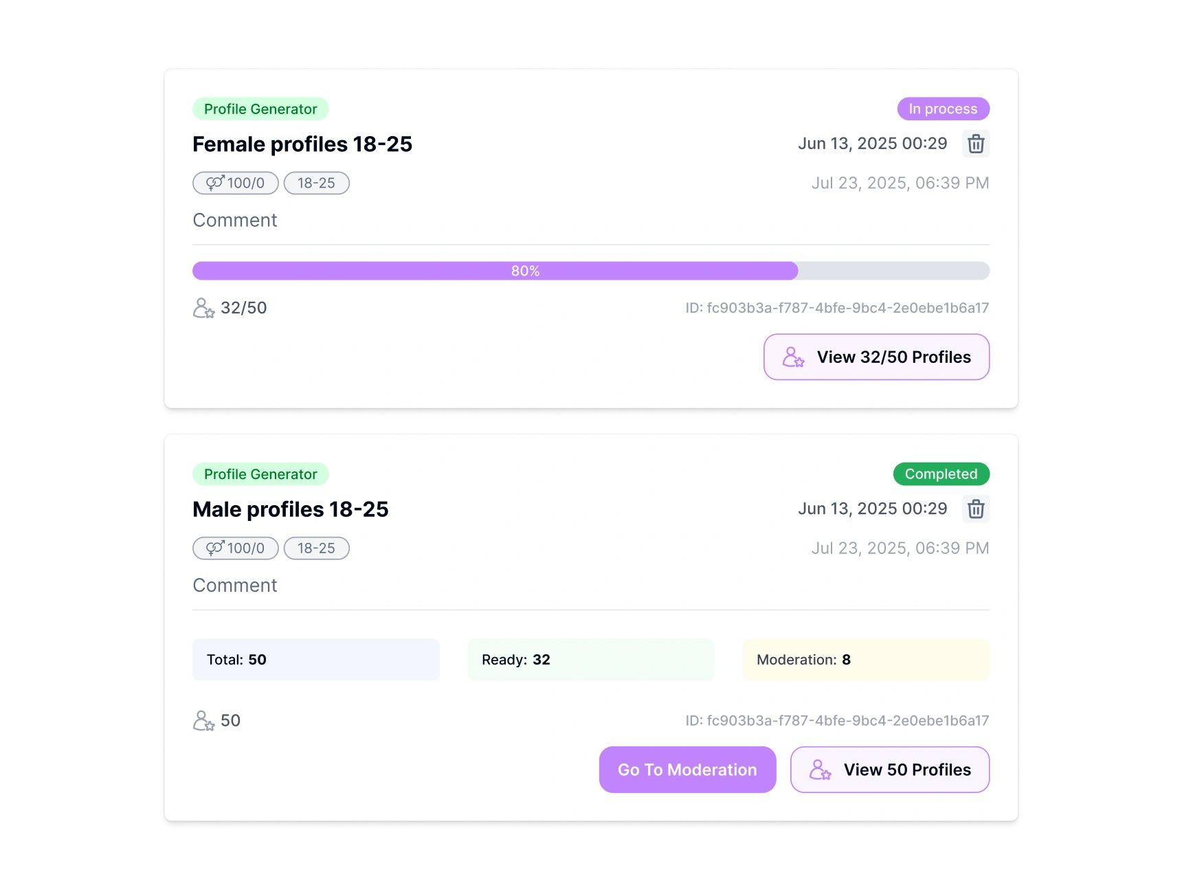 Launch Generation - Generation Process