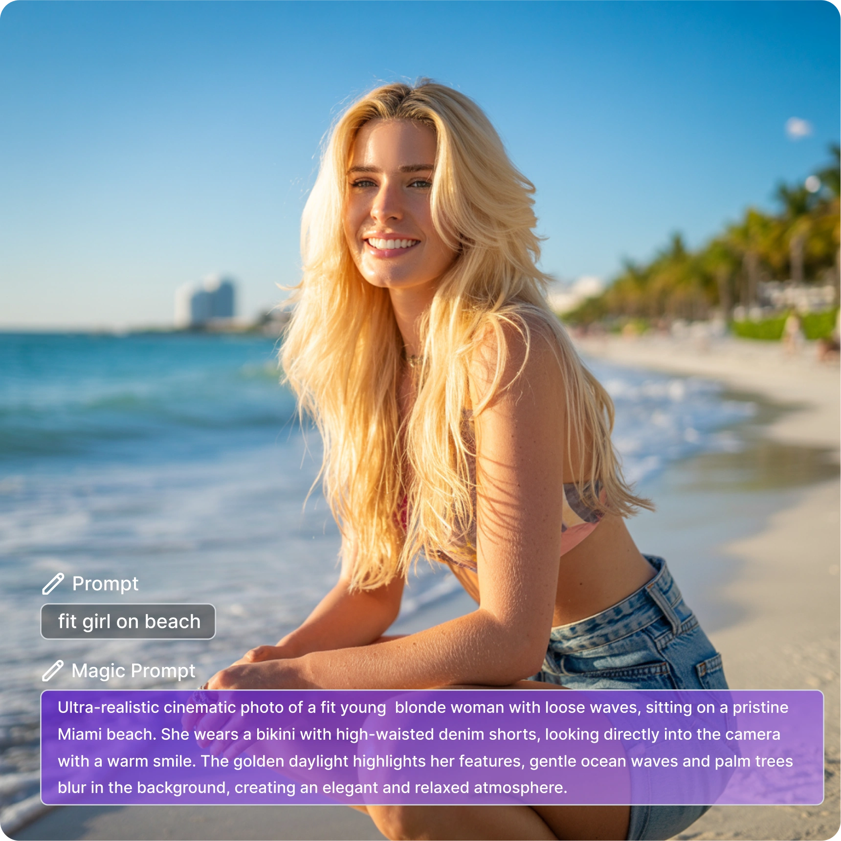 Magic Prompt enhancement demonstration