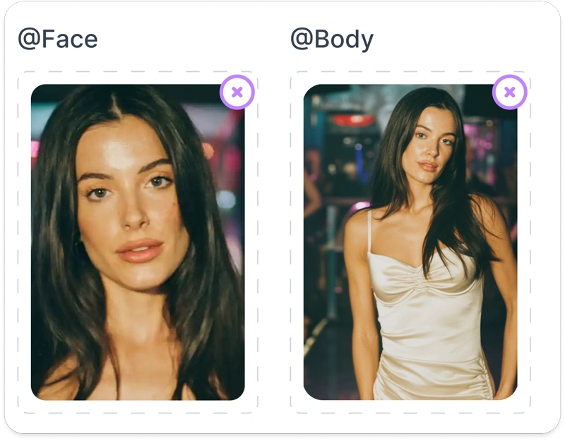 Upload Face & Body step