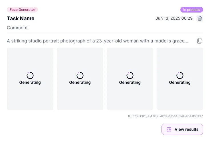 Start Generation process