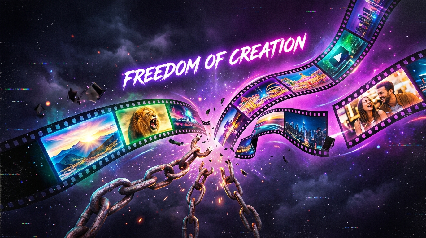 Unrestricted AI video generator - create videos without content filters or censorship