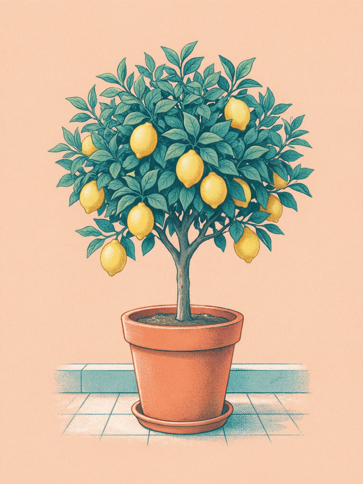 Third social post in the same illustrated style, a different subject