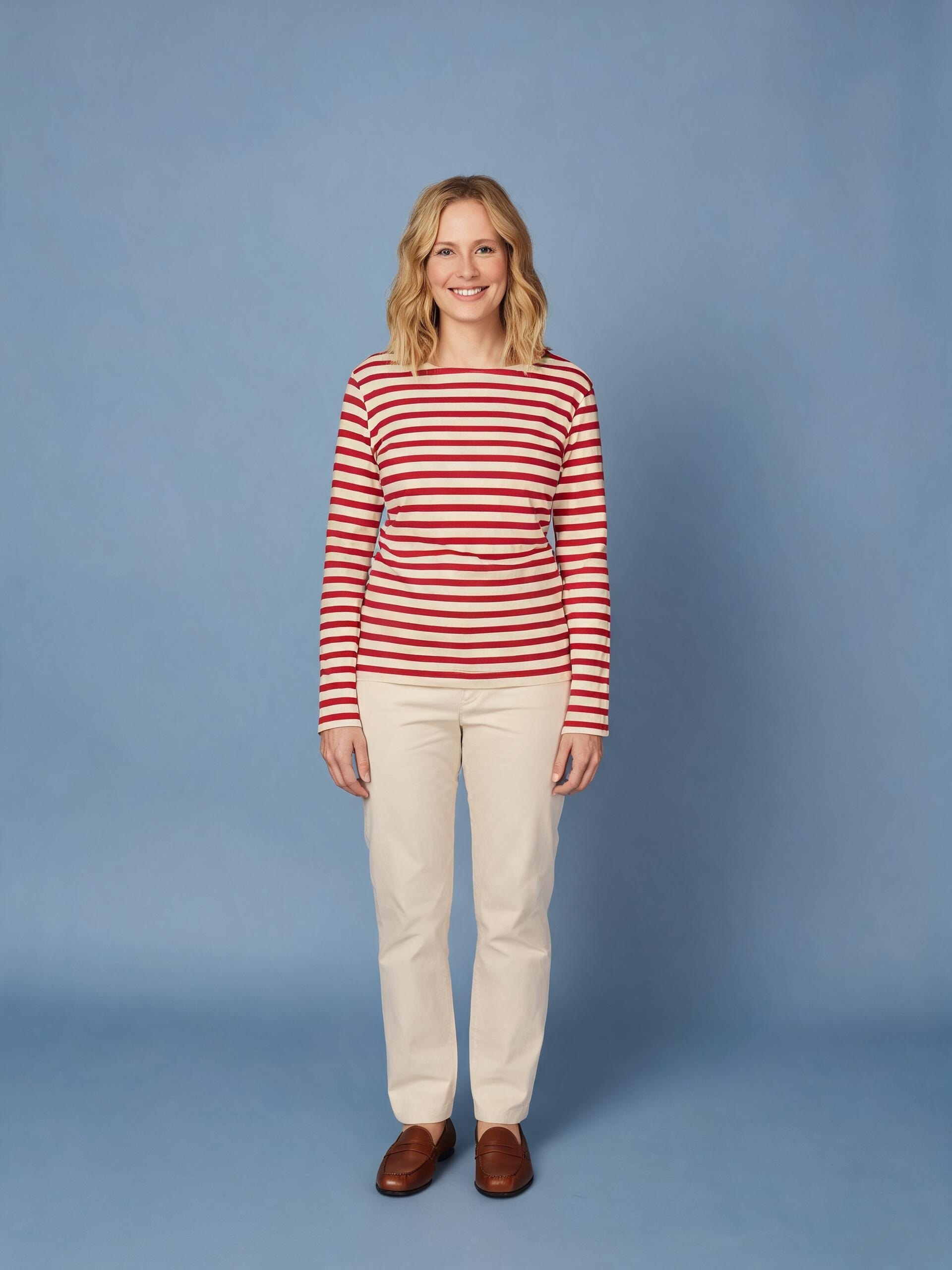 One model shown in three different catalog outfits