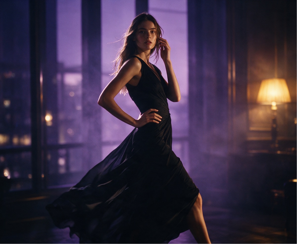 Wan 3.0 example — woman in warm lamplight, the kind of long close-up where earlier models lost the hands