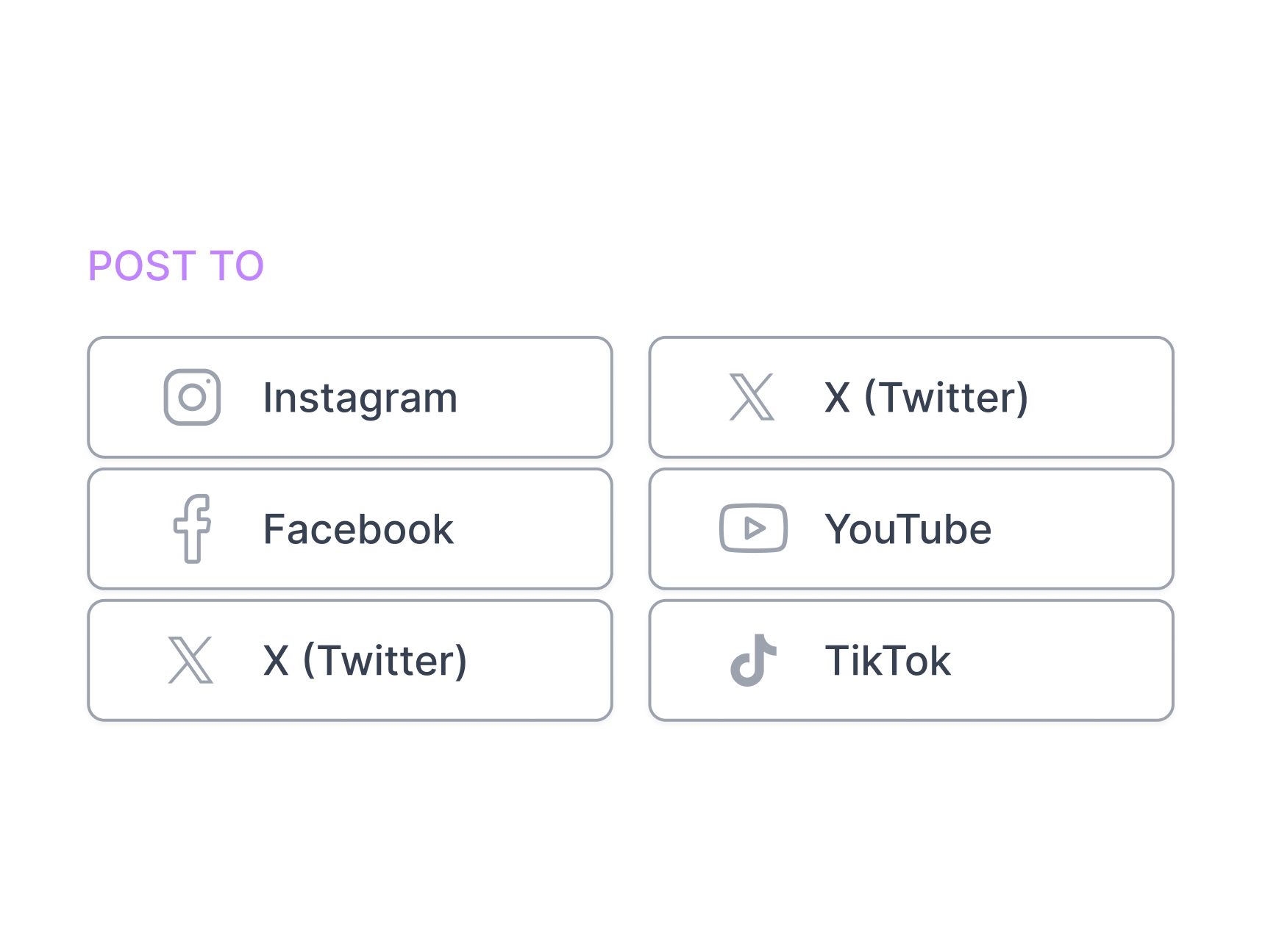 Parallel Posting - Multi-channel posting interface