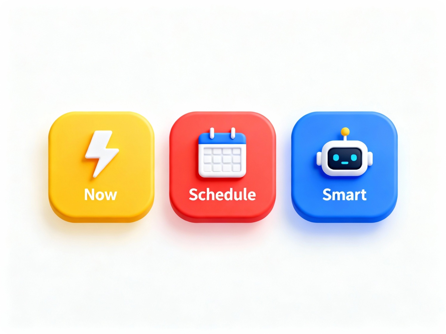 Three publishing modes interface