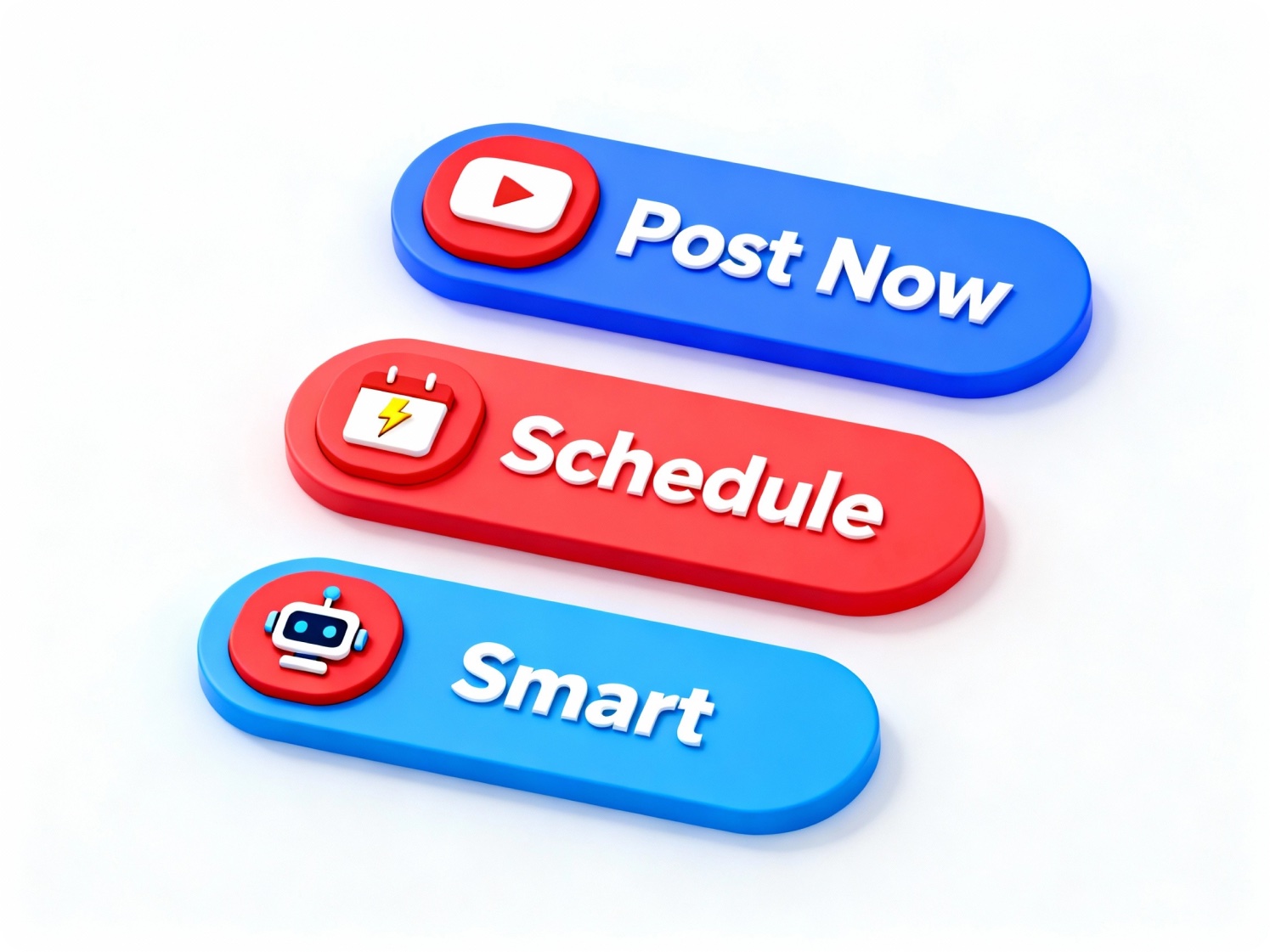 Three publishing modes interface