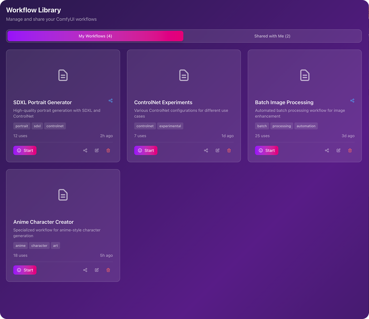 Workflow → Web App