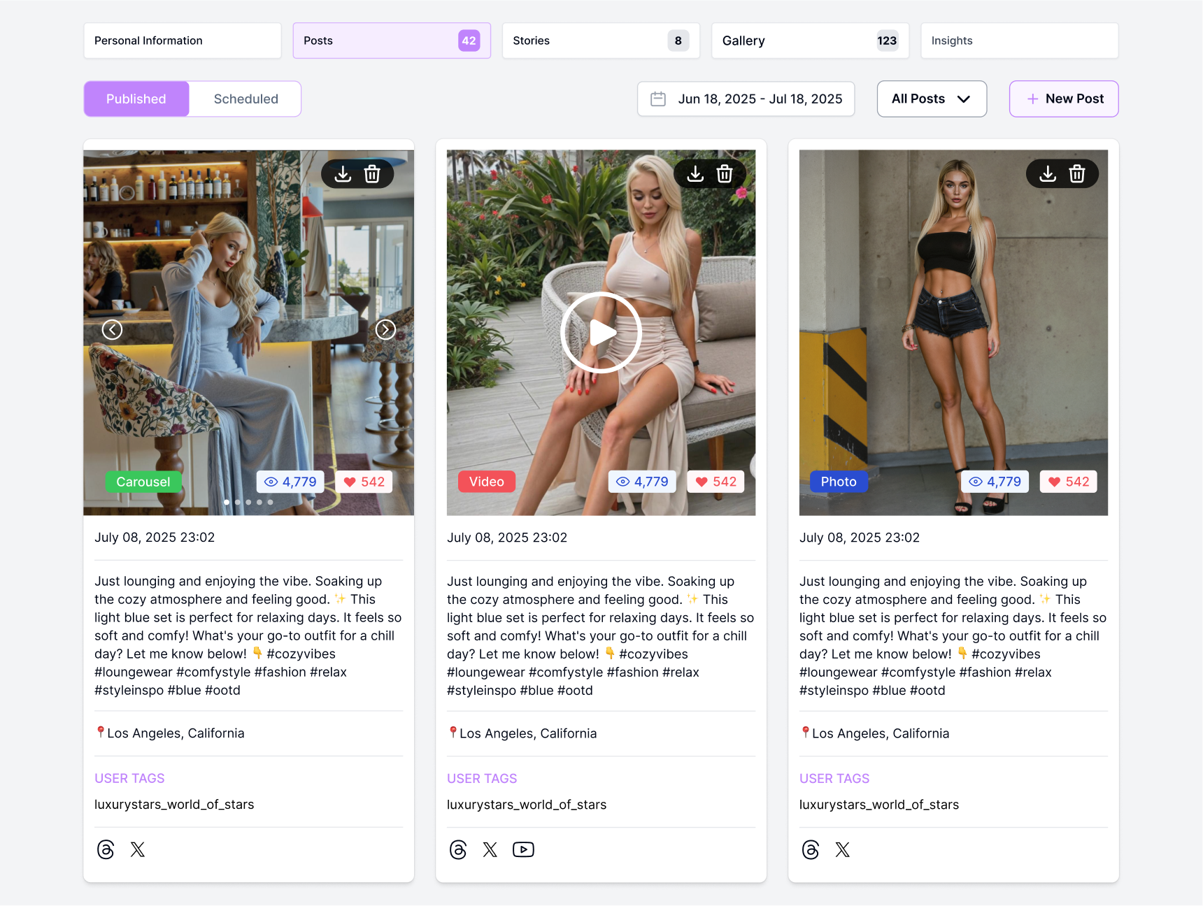 Generate → Publish → Analyse
